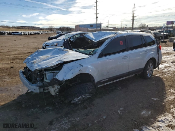 2010 Subaru Outback Prem All-Weather/HK Aud with VIN 4S4BRBFC0A3370629, listed as a Copart auction lot 42114605 with 0 mi miles and Salvage Title. Bid and sale history available at carsss.com. Image 1.