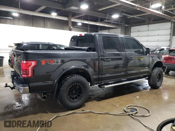 2015 Ford F-150 XLT with VIN 1FTEW1EG7FKF07605, listed as a Copart auction lot 51085545 with 223,341 mi miles and Salvage Title. Bid and sale history available at carsss.com. Image 3.