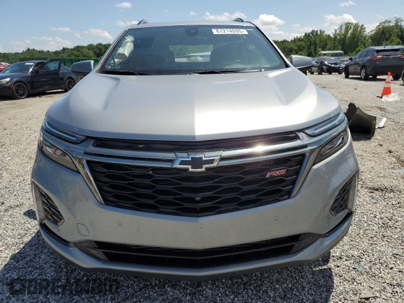 2023 Chevrolet Equinox RS with VIN 3GNAXMEG2PS130336, listed as a Copart auction lot 61214095 with 49,894 mi miles and Salvage title. Bid and sale history available at DreamBid. Image 5.