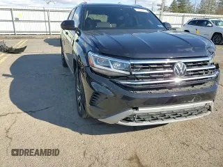 2023 Volkswagen Atlas SEL with VIN 1V2BE2CA8PC219239, listed as a Copart auction lot 45022555 with 22,770 mi miles and Salvage title. Bid and sale history available at DreamBid. Image 12.