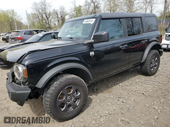 2023 Ford Bronco with VIN 1FMDE5BH2PLB27629, listed as a Copart auction lot 54882815 with 41,798 mi miles and Salvage Title. Bid and sale history available at DreamBid. Image 1.