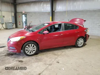 2016 Kia Forte LX with VIN KNAFX4A60G5574107, listed as a Copart auction lot 53974475 with 121,252 mi miles and Salvage Title. Bid and sale history available at carsss.com. Image 1.