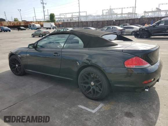 2005 BMW 6 Series 645Ci with VIN WBAEK73455B328546, listed as a Copart auction lot 54696625 with 121,804 mi miles and Salvage Title. Bid and sale history available at carsss.com. Image 2.