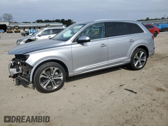 2021 Audi Q7 Premium Plus with VIN WA1LXAF7XMD041229, listed as a Copart auction lot 49899975 with 73,560 mi miles and Clean title. Bid and sale history available at DreamBid. Image 1.