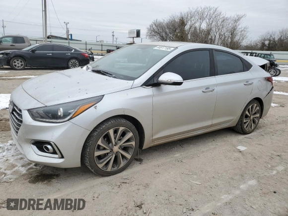 2019 Hyundai Accent Limited with VIN 3KPC34A30KE051741, listed as a Copart auction lot 44817195 with 117,652 mi miles and Salvage Title. Bid and sale history available at carsss.com. Image 1.