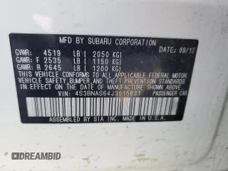 2018 Subaru Legacy Special Sports with VIN 4S3BNAS64J3015831, listed as a Copart auction lot 43544175 with 166,102 mi miles and Salvage Title. Bid and sale history available at DreamBid. Image 12.