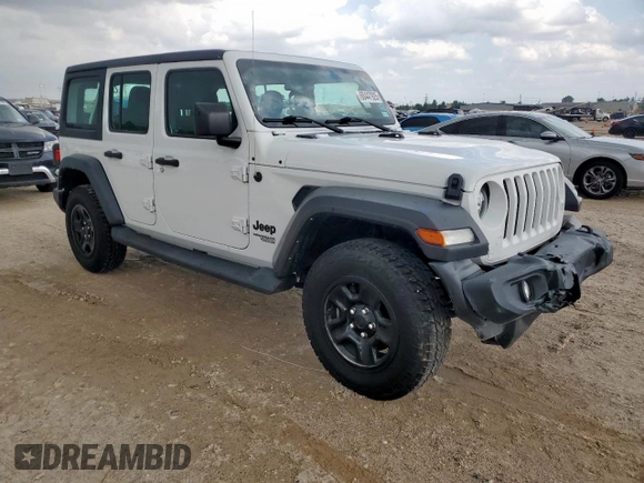 2021 Jeep Wrangler Unlimited Sport S z VIN 1C4HJXDG6MW816651, wystawiony jako Copart lot #60447925 z przebiegiem 53 958 mil mil oraz Szkoda całkowita • Salvage title. Historia ofert i sprzedaży dostępna na DreamBid. Obrazek 4.
