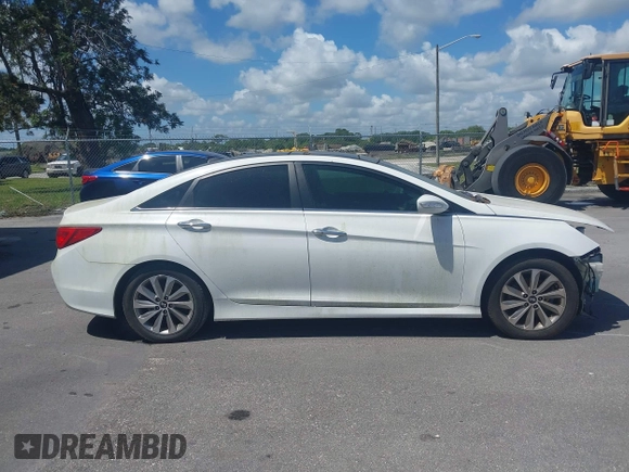 2014 Hyundai Sonata SE with VIN 5NPEC4AC0EH875408, listed as a IAAI auction lot 41913833 with 87,001 mi miles and . Bid and sale history available at DreamBid. Image 14.