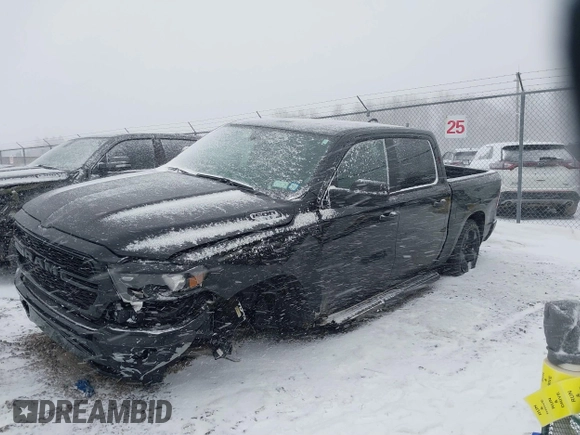 2024 Ram 1500 Tradesman with VIN 1C6RRFGG9RN208985, listed as a IAAI auction lot 41705580 with 7,602 mi miles and . Bid and sale history available at DreamBid. Image 2.