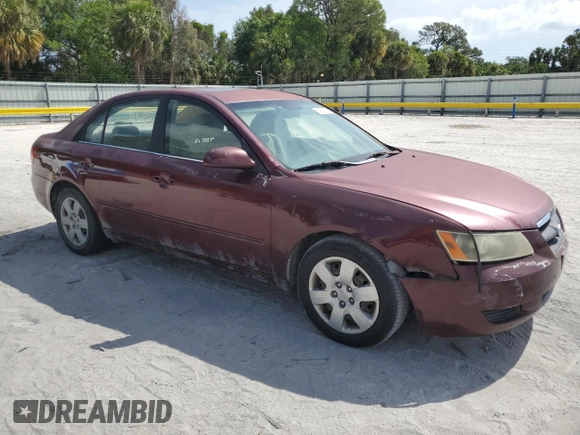 2007 Hyundai Sonata GLS with VIN 5NPET46CX7H236450, listed as a Copart auction lot 53999375 with 137,596 mi miles and Salvage Title. Bid and sale history available at DreamBid. Image 4.