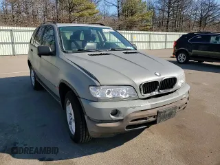 2001 BMW X5 3.0i with VIN WBAFA53511LP21887, listed as a Copart auction lot 47018245 with 0 mi miles and Salvage Title. Bid and sale history available at carsss.com. Image 12.