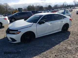 2022 Honda Civic Sedan Sport with VIN 2HGFE2F5XNH563524, listed as a Copart auction lot 49043795 with 41,576 mi miles and Salvage Title. Bid and sale history available at carsss.com. Image 1.