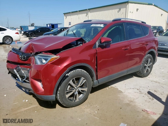2018 Toyota RAV4 XLE with VIN JTMWFREV7JD131051, listed as a Copart auction lot 52559175 with 38,350 mi miles and Salvage Title. Bid and sale history available at carsss.com. Image 1.