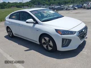 2020 Hyundai Ioniq Limited with VIN KMHC05LCXLU213966, listed as a IAAI auction lot 42560158 with 53,171 mi miles and . Bid and sale history available at DreamBid. Image 1.