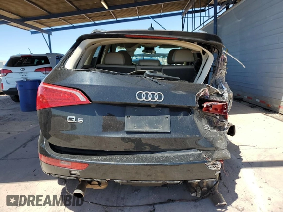 2012 Audi Q5 Premium with VIN WA1LKCFP2CA002628, listed as a Copart auction lot 56240585 with 129,335 mi miles and Salvage title. Bid and sale history available at DreamBid. Image 6.