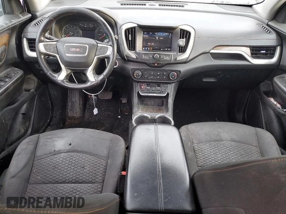 2018 GMC Terrain SLE with VIN 3GKALMEV9JL280193, listed as a Copart auction lot 46671245 with 185,753 mi miles and Salvage Title. Bid and sale history available at carsss.com. Image 8.