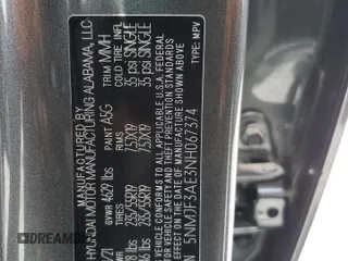 2022 Hyundai Tucson SEL with VIN 5NMJF3AE3NH067374, listed as a Copart auction lot 52634085 with 25,378 mi miles and Salvage Title. Bid and sale history available at DreamBid. Image 14.