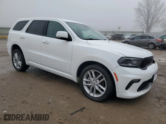 2022 Dodge Durango GT Plus with VIN 1C4RDJDG3NC183134, listed as a Copart auction lot 42988285 with 43,070 mi miles and Salvage title. Bid and sale history available at DreamBid. Image 4.
