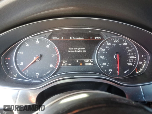 2015 Audi A7 3.0 Prestige with VIN WAU2GAFC0FN038140, listed as a Copart auction lot 66516174 with 86,034 mi miles and Salvage Title. Bid and sale history available at carsss.com. Image 9.