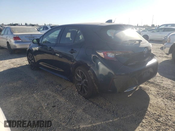 2019 Toyota Corolla Hatchback SE with VIN JTNK4RBEXK3029190, listed as a Copart auction lot 71320434 with 54,665 mi miles and Salvage Title. Bid and sale history available at carsss.com. Image 2.