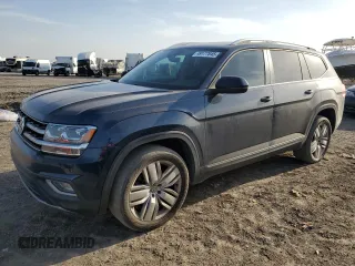 2019 Volkswagen Atlas SEL with VIN 1V2MR2CA5KC557039, listed as a Copart auction lot 49177845 with 73,410 mi miles and Salvage title. Bid and sale history available at DreamBid. Image 1.
