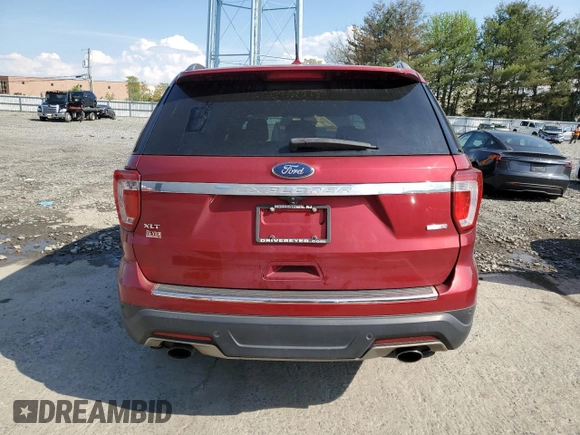 2018 Ford Explorer XLT with VIN 1FM5K8DH7JGA38831, listed as a Copart auction lot 55629985 with Not Provided miles and Clean Title. Bid and sale history available at DreamBid. Image 6.