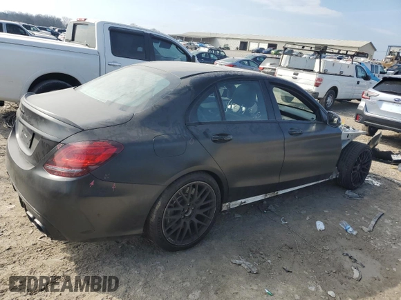 2020 Mercedes-Benz C 63 AMG with VIN 55SWF8GBXLU330652, listed as a Copart auction lot 43168595 with Not provided miles and Salvage title. Bid and sale history available at DreamBid. Image 3.