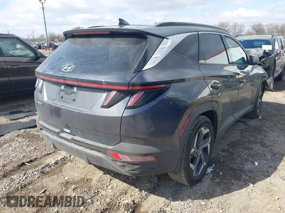 2023 Hyundai Tucson Limited with VIN 5NMJE3AE5PH187294, listed as a IAAI auction lot 41389348 with 21,216 mi miles. Bid and sale history available at carsss.com. Image 4.