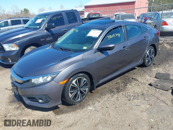 2017 Honda Civic EX-T with VIN 19XFC1F31HE201613, listed as a IAAI auction lot 41805398 with 170,814 mi miles. Bid and sale history available at carsss.com. Image 2.