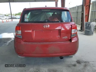 2013 Scion xD with VIN JTKKUPB43D1032536, listed as a Copart auction lot 54572295 with 0 mi miles and Salvage Title. Bid and sale history available at carsss.com. Image 6.