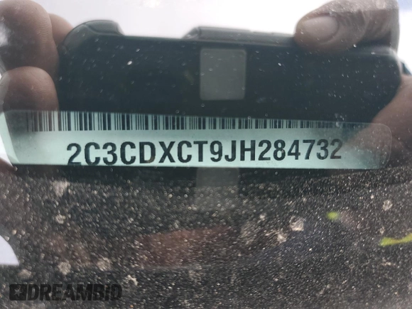 2018 Dodge Charger R/T z VIN 2C3CDXCT9JH284732, wystawiony jako Copart lot #54229115 z przebiegiem 81 534 mil mil oraz Szkoda całkowita • Salvage title. Historia ofert i sprzedaży dostępna na DreamBid. Obrazek 12.