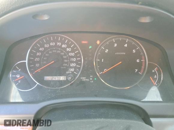 2005 Lexus GX 470 with VIN JTJBT20X650068722, listed as a Copart auction lot 62931984 with 247,819 mi miles and Salvage Title. Bid and sale history available at carsss.com. Image 9.