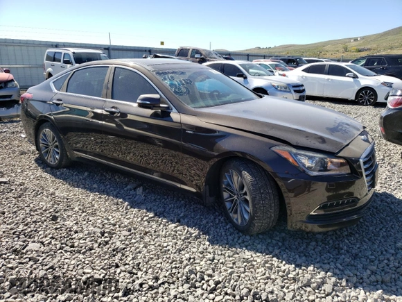 2015 Hyundai Genesis 3.8L with VIN KMHGN4JE6FU073937, listed as a Copart auction lot 55221414 with 51,771 mi miles and Salvage Title. Bid and sale history available at carsss.com. Image 4.