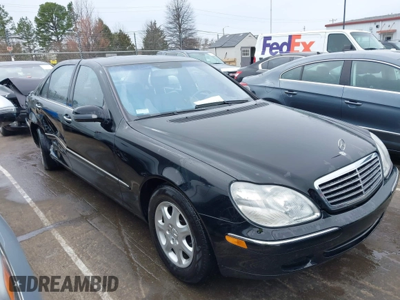 2002 Mercedes-Benz S-Class 4.3L with VIN WDBNG70JX2A298541, listed as a IAAI auction lot 41757586 with 98,305 mi miles. Bid and sale history available at carsss.com. Image 13.