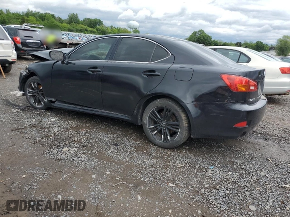 2006 Lexus IS 250 with VIN JTHBK262262016946, listed as a Copart auction lot 58271605 with 110,555 mi miles and Clean title. Bid and sale history available at DreamBid. Image 2.