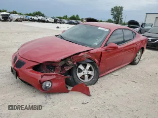 2008 Pontiac Grand Prix with VIN 2G2WP552381123549, listed as a Copart auction lot 61133425 with Not provided miles and Salvage title. Bid and sale history available at DreamBid. Image 1.