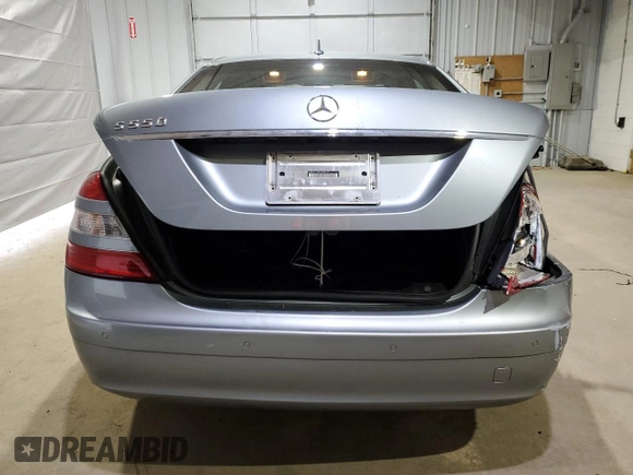 2007 Mercedes-Benz S 550 with VIN WDDNG71X97A085971, listed as a Copart auction lot 49635025 with 104,916 mi miles and Salvage Title. Bid and sale history available at DreamBid. Image 6.