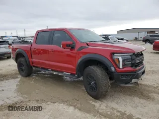 2024 Ford F-150 Raptor with VIN 1FTFW1RG6RFB13248, listed as a Copart auction lot 45015545 with 12,581 mi miles and Salvage Title. Bid and sale history available at DreamBid. Image 4.