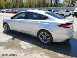 2019 Ford Fusion Hybrid Titanium with VIN 3FA6P0RU7KR206436, listed as a Copart auction lot 46141634 with 52,730 mi miles and Non Repairable. Bid and sale history available at carsss.com. Image 2.
