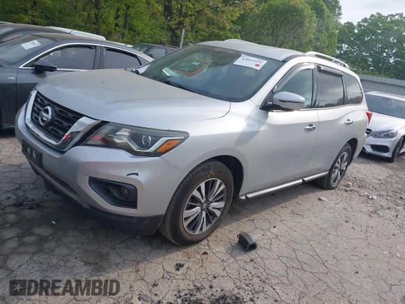 2017 Nissan Pathfinder SV with VIN 5N1DR2MM9HC648975, listed as a IAAI auction lot 42042921 with 125,057 mi miles. Bid and sale history available at carsss.com. Image 17.