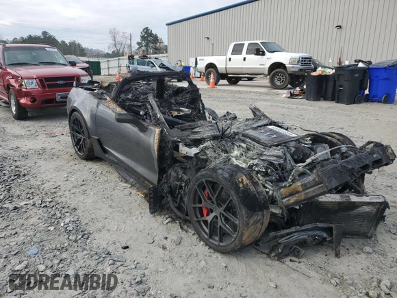 2018 Chevrolet Corvette Z06 1LZ with VIN 1G1YP2D63J5600517, listed as a Copart auction lot 46597645 with Not provided miles and Non repairable. Bid and sale history available at DreamBid. Image 4.