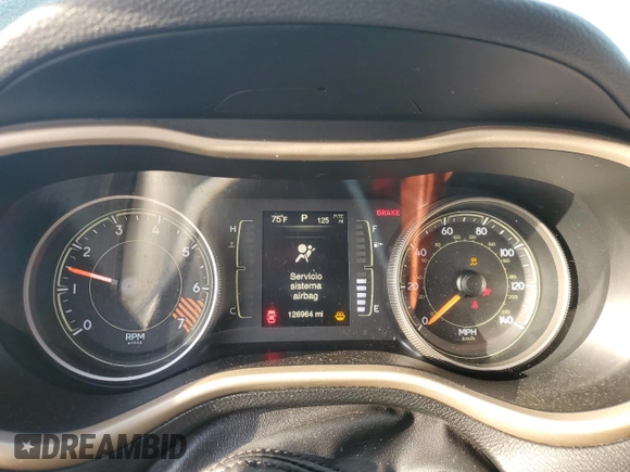 2015 Jeep Cherokee Sport with VIN 1C4PJLAB0FW616803, listed as a Copart auction lot 51414405 with 126,964 mi miles and Salvage Title. Bid and sale history available at carsss.com. Image 9.