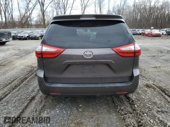 2015 Toyota Sienna XLE with VIN 5TDYK3DC4FS574285, listed as a Copart auction lot 49284185 with 0 mi miles and Salvage Title. Bid and sale history available at carsss.com. Image 6.