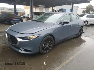2025 Mazda 3 S Carbon Edition with VIN JM1BPBCM3S1767854, listed as a Copart auction lot 43643335 with 1,065 mi miles and Salvage Title. Bid and sale history available at DreamBid. Image 1.
