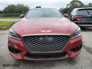 2019 Genesis G80 3.8L with VIN KMHGN4JE4KU289067, listed as a Copart auction lot 75053704 with 0 mi miles and Salvage Title. Bid and sale history available at carsss.com. Image 5.