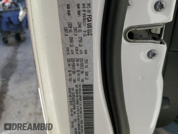 2017 Dodge Journey Crossroad Plus with VIN 3C4PDDGG2HT540784, listed as a Copart auction lot 49338505 with 189,465 mi miles and Salvage title. Bid and sale history available at DreamBid. Image 16.