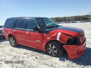 2008 Ford Expedition Limited with VIN 1FMFU19518LA29595, listed as a Copart auction lot 49655395 with 105,645 mi miles and Salvage title. Bid and sale history available at DreamBid. Image 4.