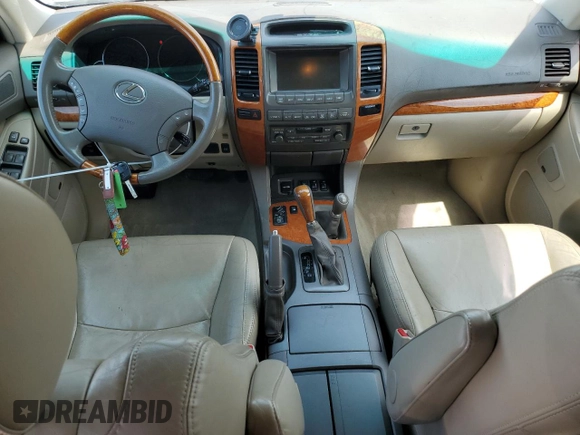 2005 Lexus GX 470 with VIN JTJBT20X150078140, listed as a Copart auction lot 62529784 with 176,212 mi miles and Salvage Title. Bid and sale history available at carsss.com. Image 8.