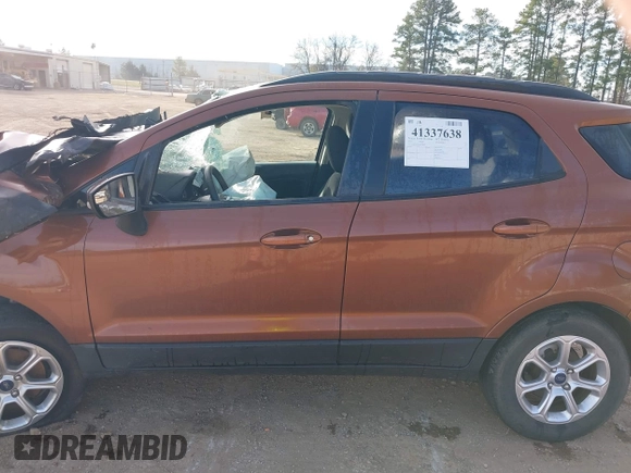 2019 Ford EcoSport SE with VIN MAJ3S2GE1KC298683, listed as a IAAI auction lot 41337638 with Not Provided miles and . Bid and sale history available at DreamBid. Image 15.