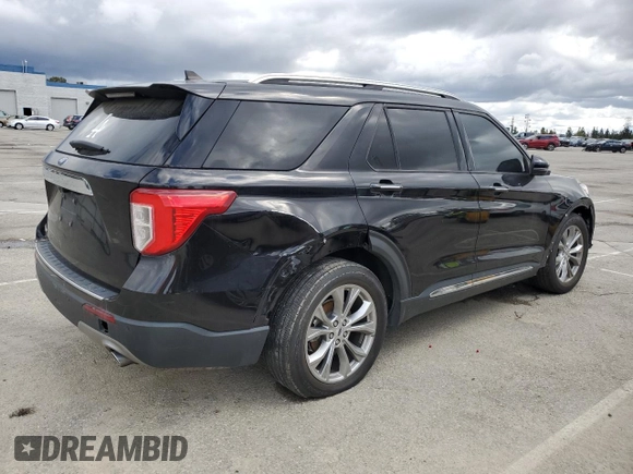 2021 Ford Explorer Limited with VIN 1FMSK7FHXMGB52658, listed as a Copart auction lot 48803235 with 92,158 mi miles and Clean Title. Bid and sale history available at carsss.com. Image 3.